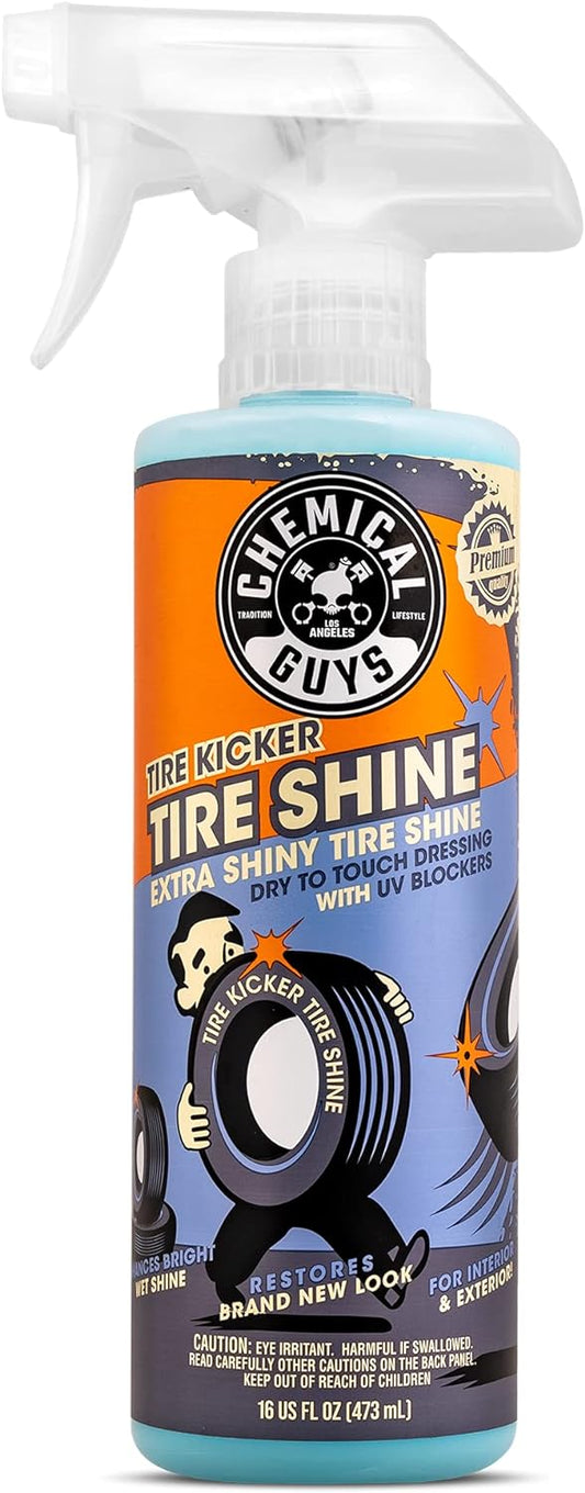 TVD11316 Tire Kicker Sprayable Extra Glossy Tire Shine (Works on Rubber, Vinyl & Plastic) Safe for Cars, Trucks, Motorcycles, Rvs & More, 16 Fl Oz