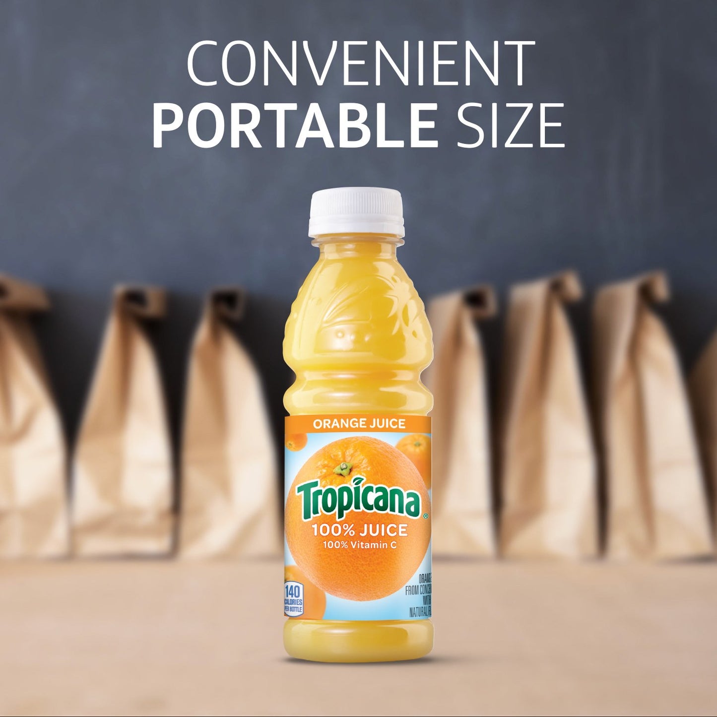 100% Orange Juice, 10 Fl Oz (Pack of 24) - Real Fruit Juices, Vitamin C Rich, No Added Sugars, No Artificial Flavors