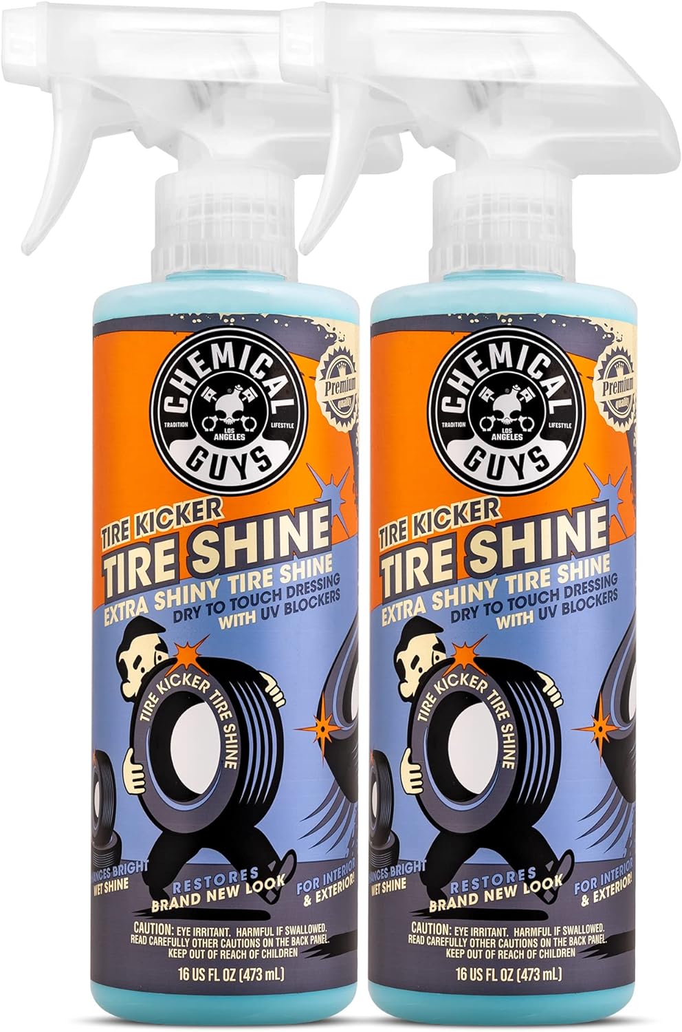 TVD11316 Tire Kicker Sprayable Extra Glossy Tire Shine (Works on Rubber, Vinyl & Plastic) Safe for Cars, Trucks, Motorcycles, Rvs & More, 16 Fl Oz