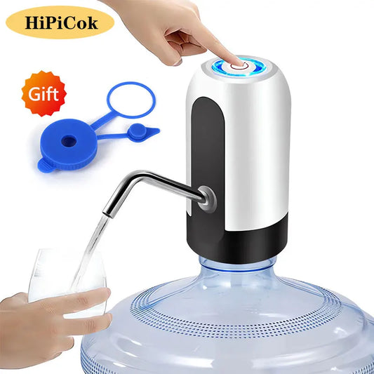 Water Bottle Pump 19 Liter Water Dispenser USB Charging Automatic Portable Electric Water Pump with Universal Bucket Cap